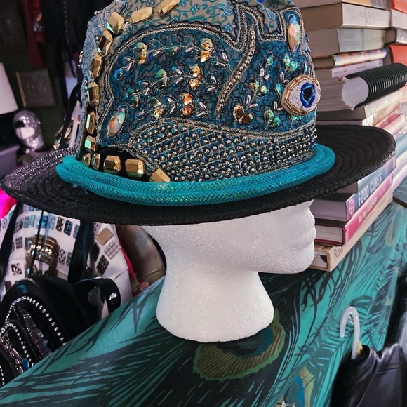 Custom Designed Straw Fedora Sari Hat by #FarrahNaykaDesigns main image 10